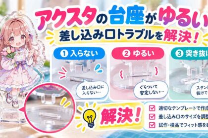 アクリルスタンドの土台(台座)がゆるい?差し込み口問題について