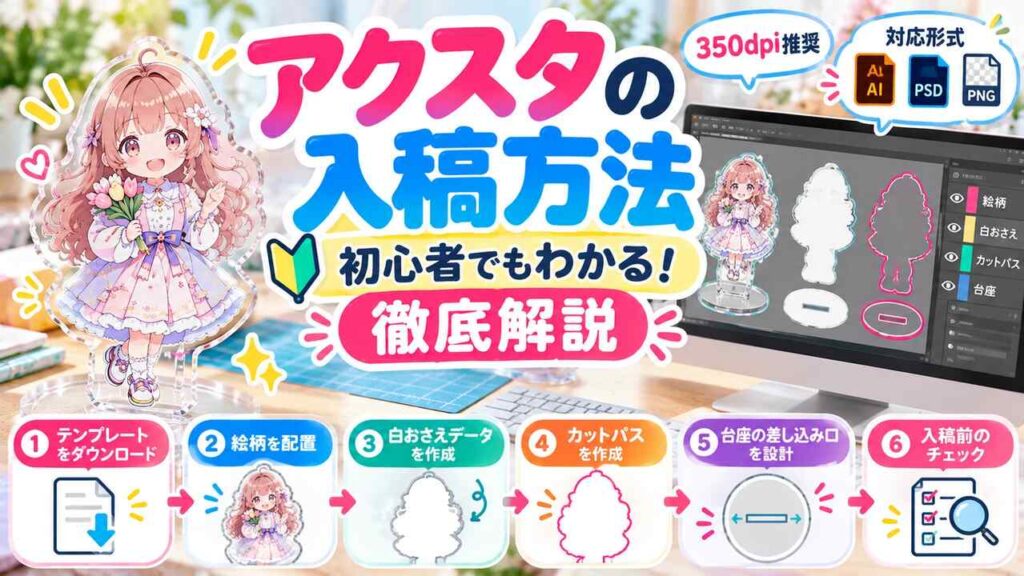 アクリルスタンドの入稿方法・徹底解説