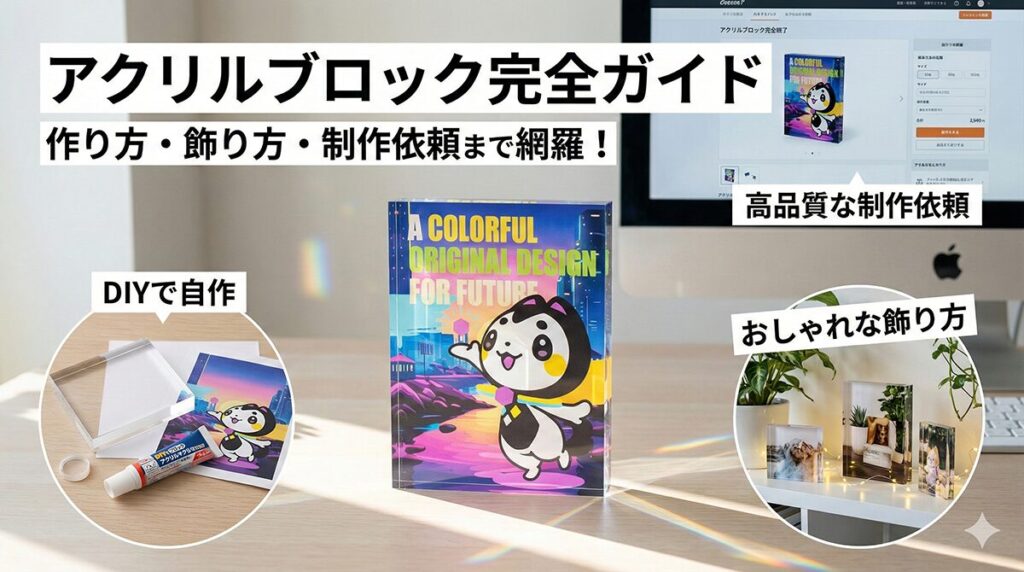 アクリルブロックとは？作り方・飾り方・制作依頼まで完全ガイド