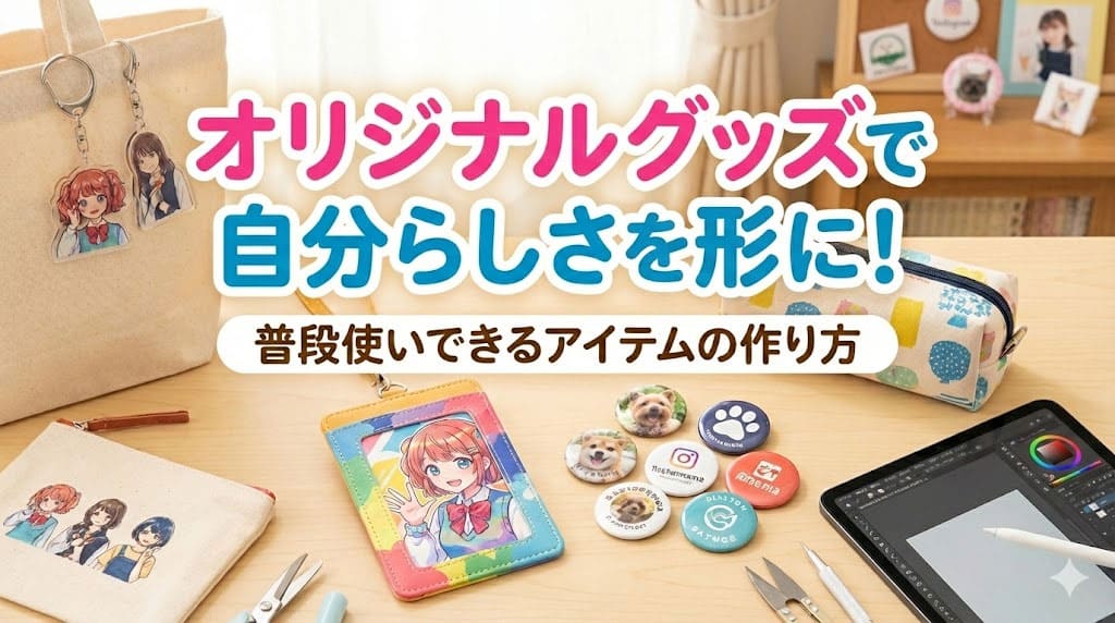 オリジナルグッズで自分らしさを形に!普段使いできるアイテムの作り方
