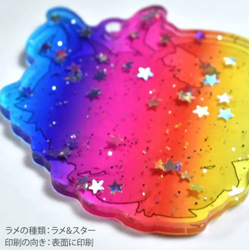 ラメ入りアクキ・アクリルキーホルダー