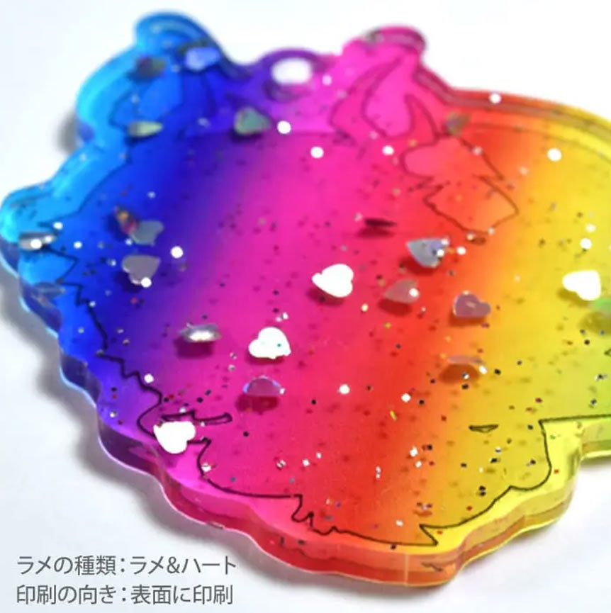 ラメ入りアクキ・アクリルキーホルダー