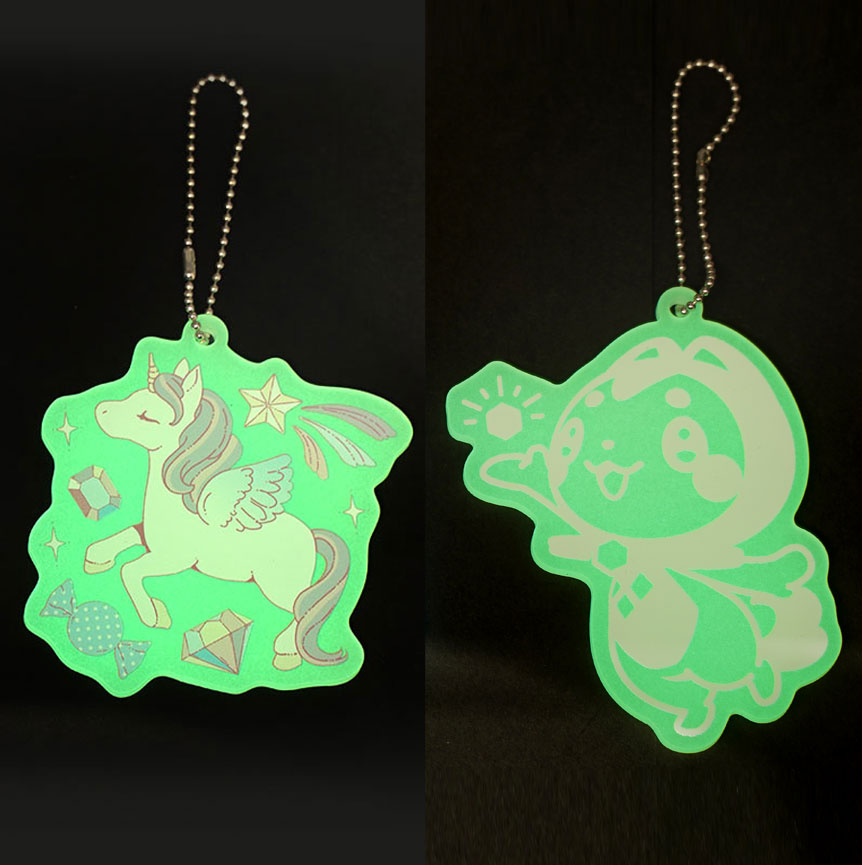 蓄光アクリルキーホルダー(アクキー)
