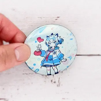 ホログラム缶バッジ・オーロラ