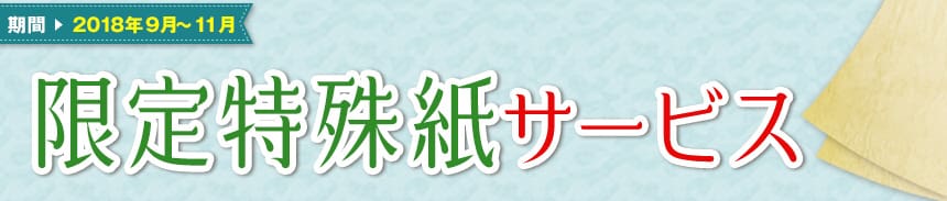 限定特殊紙サービス