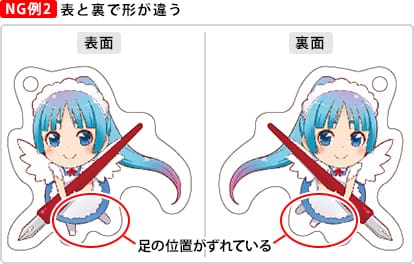 文字が反転している