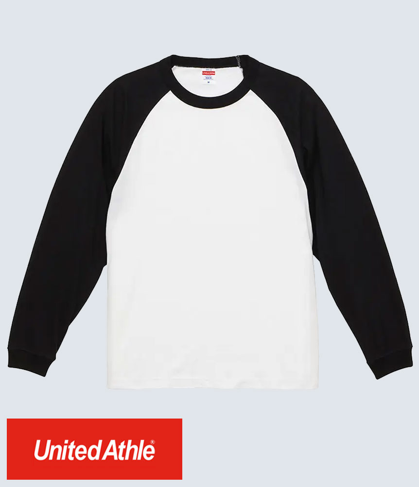 5.6オンス 品番：504801 ラグラン ロングスリーブ Tシャツ（1.6インチリブ）